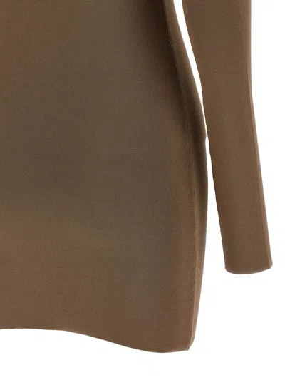 Entire Studios Viscose Dress Dresses Beige In Brown