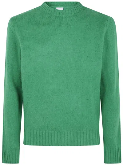 Aspesi "classic" Round Neck Sweater In Green
