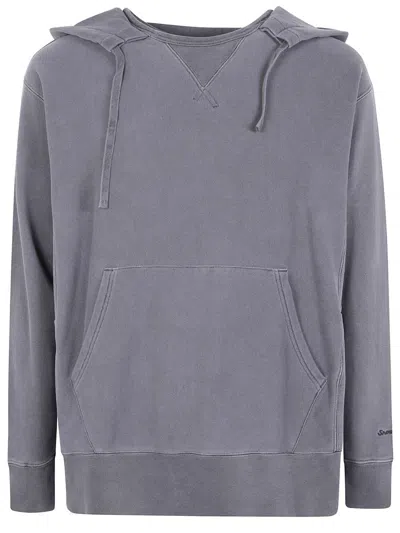 Snow Peak Kangaroo-pocket Hoodie In Gray