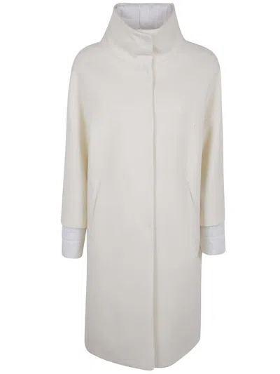 Herno Long Zip Jacket Concealed Pockets In Multi