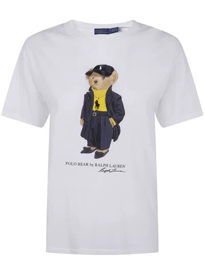 Polo Ralph Lauren T-shirt In Cotone Bianco  Donna In White