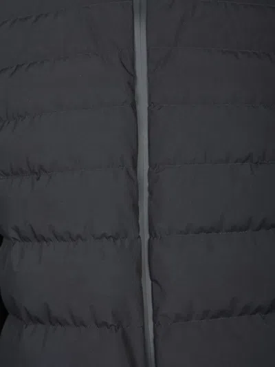 Herno Laminar Nylon Windbreaker With Hidden Closure In Black