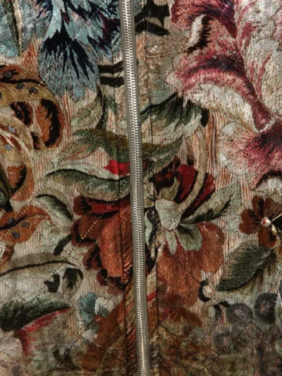 Pierre-louis Mascia Pierre Louis Mascia Printed Silk Blend Bomber Jacket In Multi