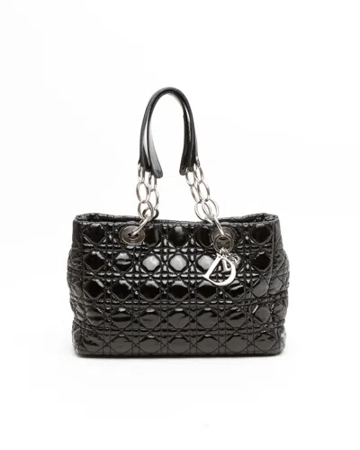 Dior Christian  Large Patent Lady  Bag In Multi