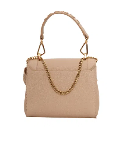 Lancel Small Ninon De  Leather Flap Bag In Neutral