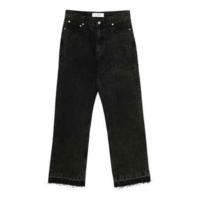 Tonywack Pinstripe Tailored Trousers In Black