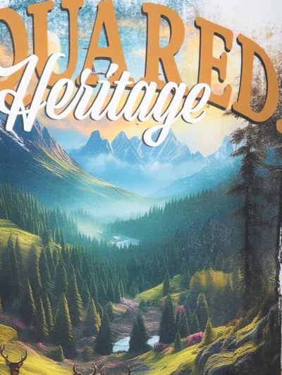 Dsquared2 Men Loose Fit Cotton T-shirt In White