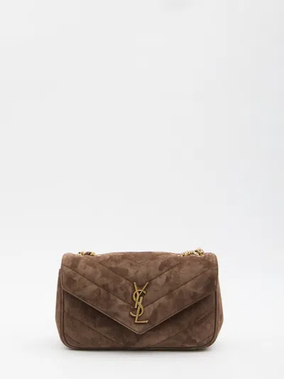 Saint Laurent Loulou Small Bag In Brown