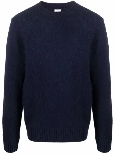 Aspesi "classic" Round Neck Sweater Clothing In Blue