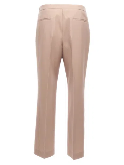 Jil Sander Pleat Wool Pants In Pink