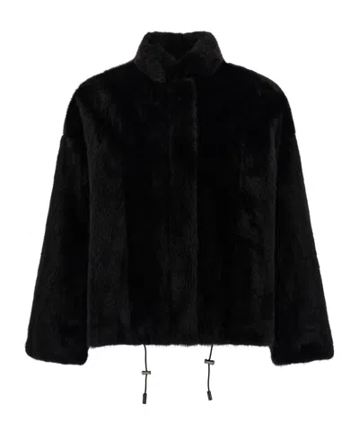 Simonetta Ravizza Bomber Jacket In Black