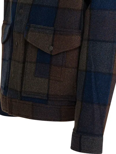 Filson Mackinaw Checked Wool Jacket In Multi