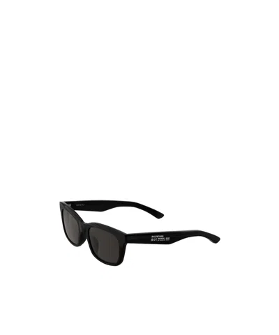 Balenciaga Men's Soho Square Xl Sunglasses In Black In Black