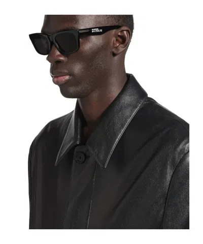 Balenciaga Men's Soho Square Xl Sunglasses In Black In Black