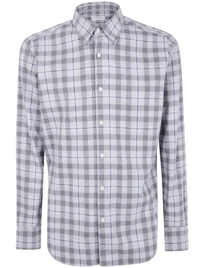 Tintoria Mattei Tartan Shirt Clothing In Gray