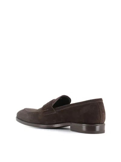 Henderson Baracco Classic Penny Loafers 51405b In Brown