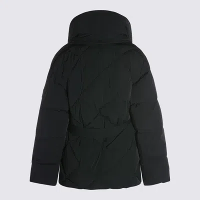 Mackage Olive Belted Quilted Down Jacket In Black