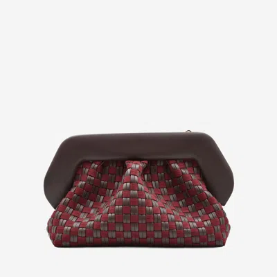 Themoirè Women Multicolor Bios Clutch, Onesize Luxury Clutches For Women Darveys In Red