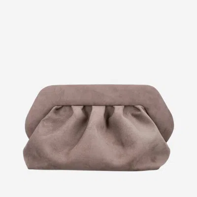 Themoirè Women Grey Bios Clutch, Onesize Luxury Clutches For Women Darveys In Sand