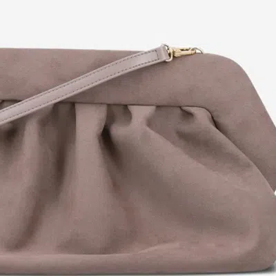 Themoirè Women Grey Bios Clutch, Onesize Luxury Clutches For Women Darveys In Sand