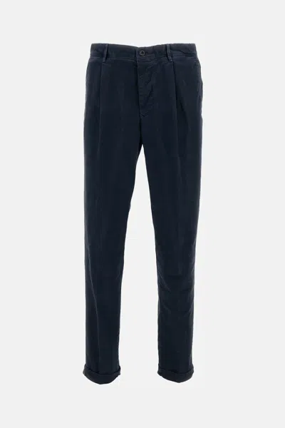 Incotex Tailored Flap Trousers In Blue