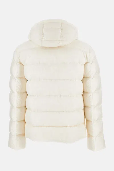 Herno Man Puffer Cream Size 40 Polyamide In White
