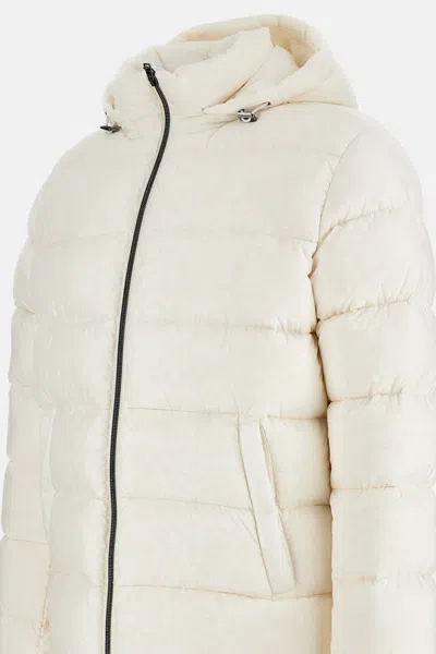 Herno Man Puffer Cream Size 40 Polyamide In White