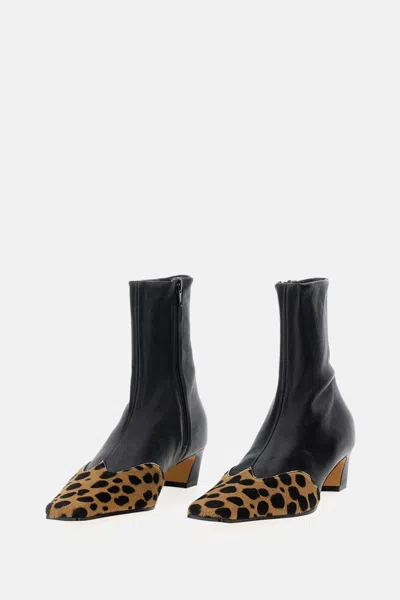 Khaite Nevada Ankle Stretch Boot In Multi