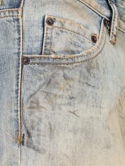 Dsquared2 Cool Guy Faded-effect Paint-splatter Jeans In Blue