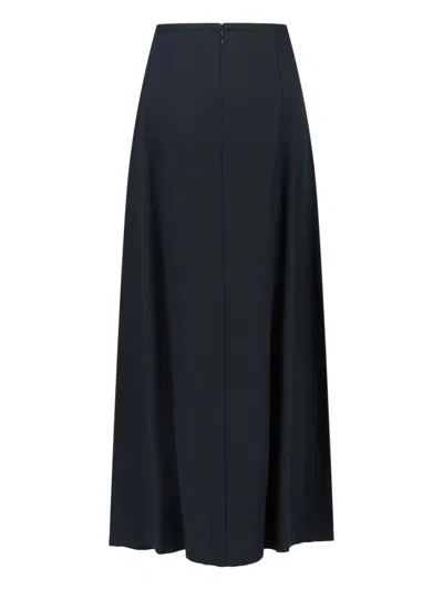 Aspesi Classic Black Skirt With Silhouette In Black