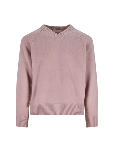 Dunst V-neck Wool Sweater In Pink