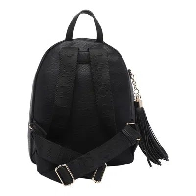 Liu •jo Versatile Backpack Featuring Multiple Pockets In Black