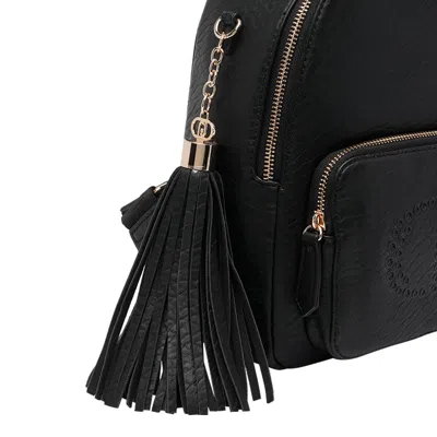 Liu •jo Versatile Backpack Featuring Multiple Pockets In Black