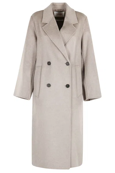 Ivy & Oak Coat Ivy Oak Woman Color Beige In Silver