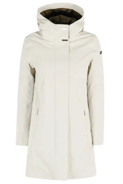 Rrd - Roberto Ricci Design Montecristo Floating Long Wom Jkt In White