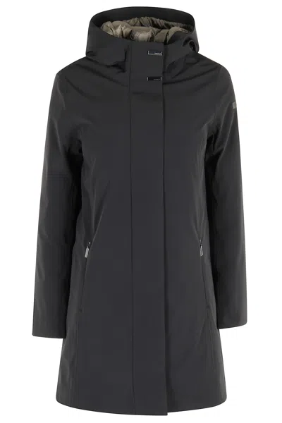 Rrd - Roberto Ricci Design Montecristo Floating Long Wom Jkt In Black