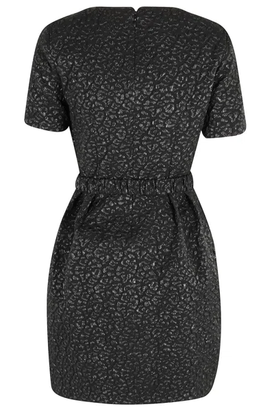 Pinko Araceli Belted Mini Dress In Black