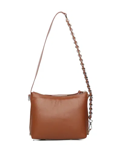 Coccinelle Chain Strap Shoulder Bag In Brown