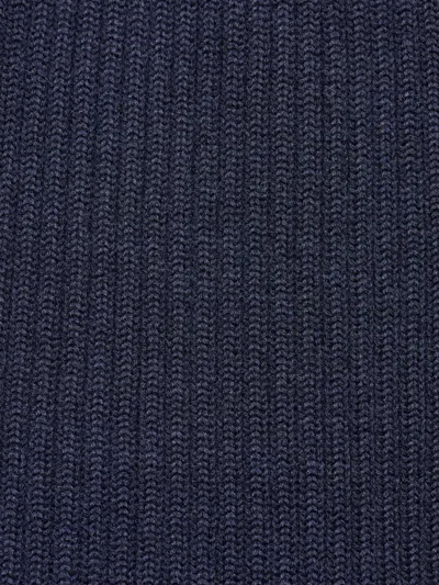 Dsquared2 Ribbed Crewneck Sweater In Blue