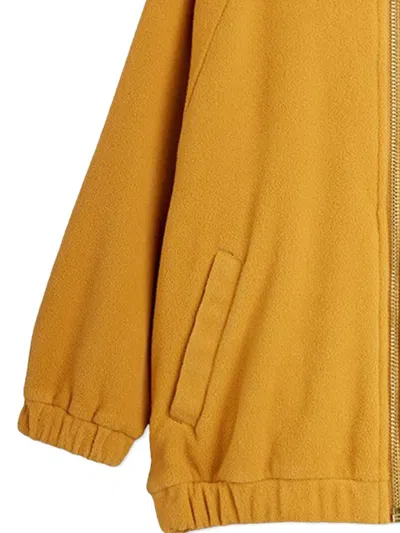 Mini Rodini Mammoth-appliqué Zip-up Sweatshirt In Yellow