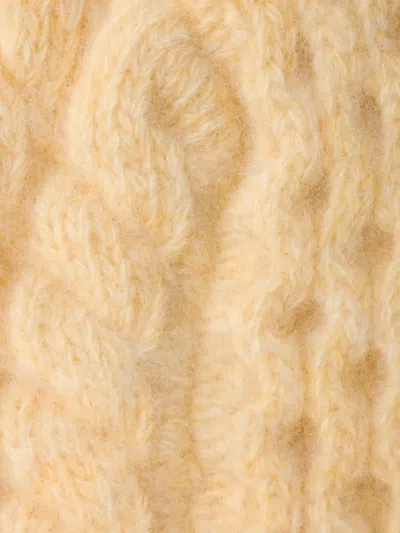 Prada Wool Beanie In Neutral