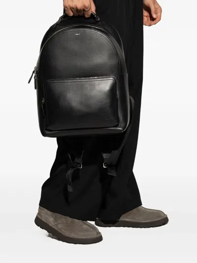 Bally Capitol Zip Backpack In Black