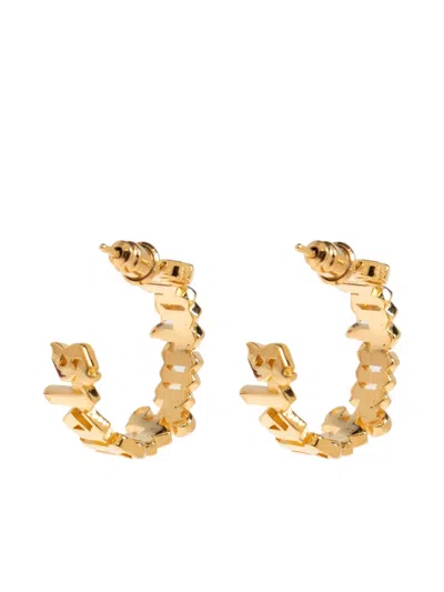 Palm Angels Classic Logo Earrings In Gold