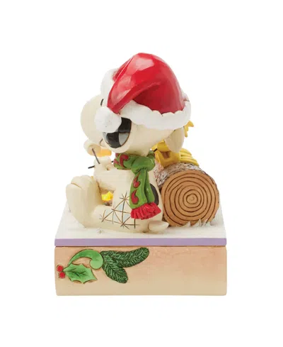 Jim Shore Snoopy And Woodstock Roasting Figurine In Multi