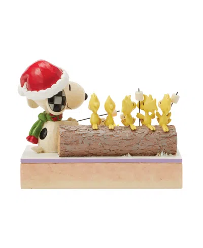 Jim Shore Snoopy And Woodstock Roasting Figurine In Multi