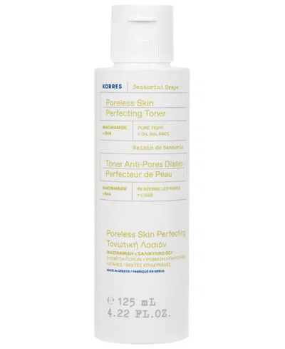 Korres Santorini Grape Poreless Skin Perfecting Toner, 4.23 Oz. In Transparent
