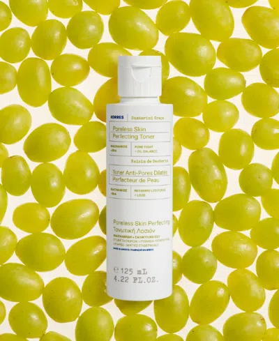 Korres Santorini Grape Poreless Skin Perfecting Toner, 4.23 Oz. In Transparent