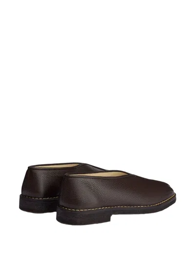 Lemaire Piped Square-toe Loafers In Multi