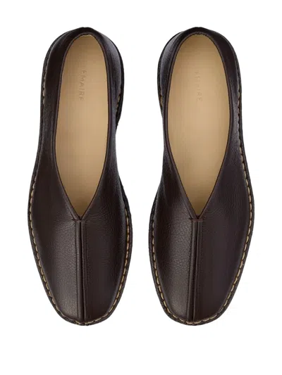 Lemaire Piped Square-toe Loafers In Multi