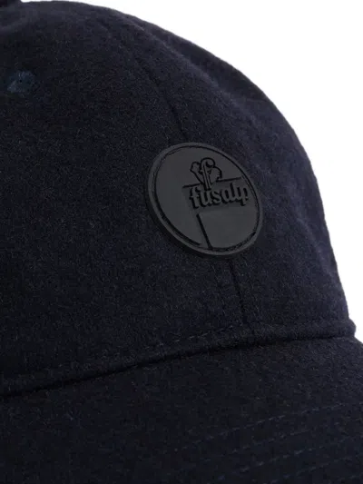 Fusalp Logo-patch Wool Cap In Blue